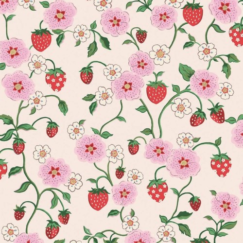 Tapeta kwiaty i owoce Cath Kidston 125531