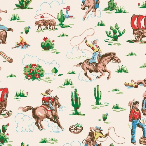 Tapeta inspirowana klimatem Dzikiego Zachodu Cath Kidston 125533