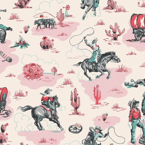 Tapeta inspirowana klimatem Dzikiego Zachodu Cath Kidston 125534