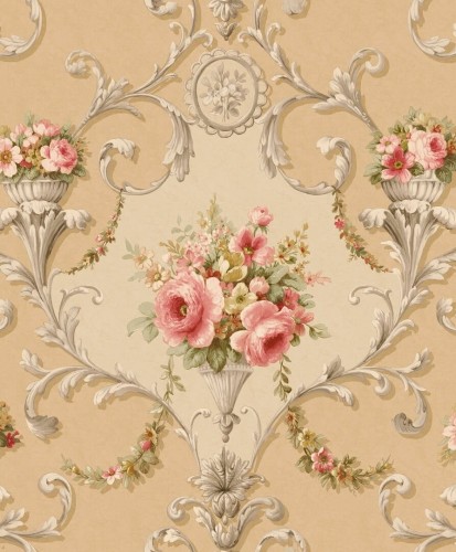 Tapeta z ornamentowym wzorem Galerie CI38234 Classic Silks 4