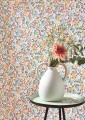 ! PROMO ! Tapeta kwiatki Casadeco FLOM 89215404 Pansy Flower Market - na stanie 2 rolki