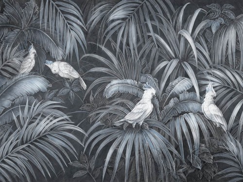 Fototapeta egzotyczna - ptaki i liście Wallcraft Zefira 1020 32 2501
