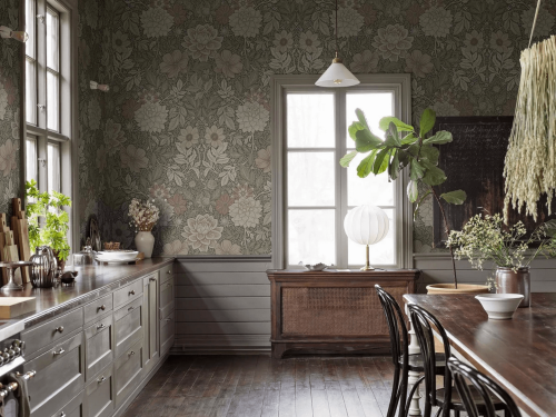 Mural kwiaty Boras Tapeter Studio 9713W Dahlia Garden Grand