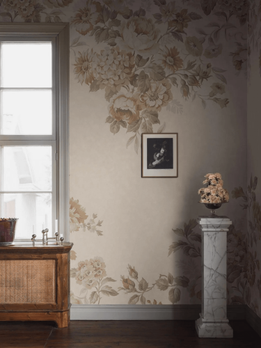 Mural kwiaty vintage Boras Tapeter Studio 9714W Hortensia Grand