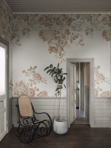 Mural kwiaty vintage Boras Tapeter Studio 9716W Hortensia Grand