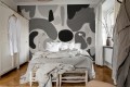 Fototapeta abstrakcyjna Rebel Walls R18909 Color Clicks Gray Hot Pops