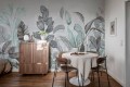 Fototapeta roślinna Rebel Walls R18927 Happy Plants Blue Hot Pops