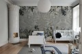 Fototapeta senna scena leśna Rebel Walls R20552 Owl Forest Gray Hot Pops