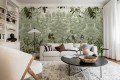 Fototapeta senna scena leśna Rebel Walls R20846 Owl Forest Green Hot Pops