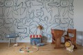 Fototapeta abstrakcyjne kształty Rebel Walls R21184 Peaceful Blue Hot Pops