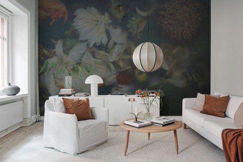 Fototapeta kwiaty vintage Rebel Walls R21188 Glossy Flower Summer Hot Pops