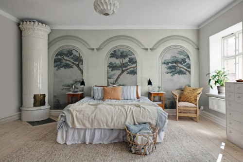 Fototapeta architektoniczne łuki i drzewa Rebel Walls R21361 Woodland Arches Hot Pops