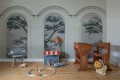 Fototapeta architektoniczne łuki i drzewa Rebel Walls R21361 Woodland Arches Hot Pops