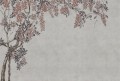 Fototapeta pnącza wisterii Rebel Walls R21379 Wisteria Garden Gray Hot Pops