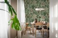 Fototapeta tropikalna flora i fauna Rebel Walls R21387 Tropical Harmony Green Hot Pops