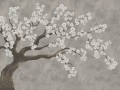 Fototapeta kwitnące drzewo Rebel Walls R21424 Calm Blossom White Hot Pops