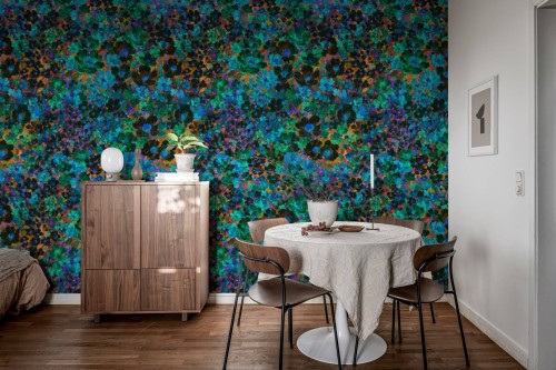 Fototapeta kwiaty retro Rebel Walls R21143 Flowerhaze Retro Hot Pops