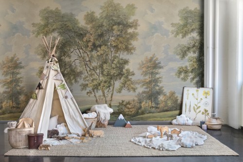 Fototapeta drzewa Rebel Walls R21541 Tree on the Hill Vintage Hot Pops