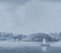 Fototapeta akwarelowy krajobraz Rebel Walls R21543 Weekend Sail Blue Hot Pops