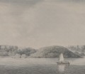 Fototapeta akwarelowy krajobraz Rebel Walls R21544 Weekend Sail Soft Hot Pops