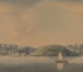 Fototapeta akwarelowy krajobraz Rebel Walls R21546 Weekend Sail Vintage Hot Pops
