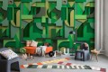 Fototapeta geometryczna efekt 3D Rebel Walls R21582 Caroline Green Mic Linder