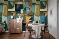 Fototapeta geometryczna efekt 3D Rebel Walls R21584 Caroline Retro Mic Linder