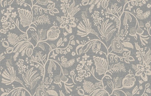 Tapeta haftowane kwiatowe pnącza Casamance 76960508 Pastel Broderies - 100 cm szer.