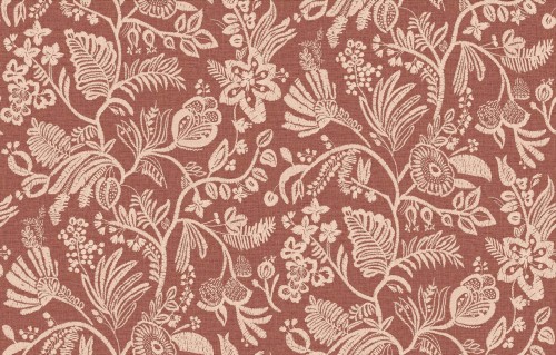 Tapeta haftowane kwiatowe pnącza Casamance 76960814 Pastel Broderies - 100 cm szer.