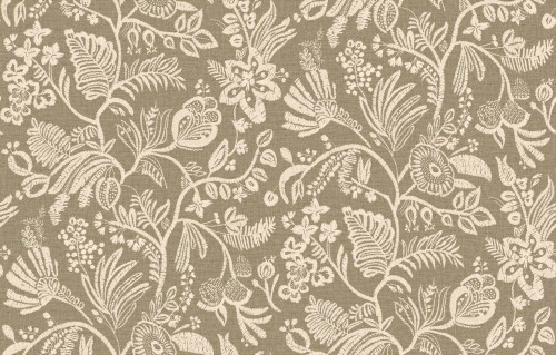 Tapeta haftowane kwiatowe pnącza Casamance 76960916 Pastel Broderies - 100 cm szer.