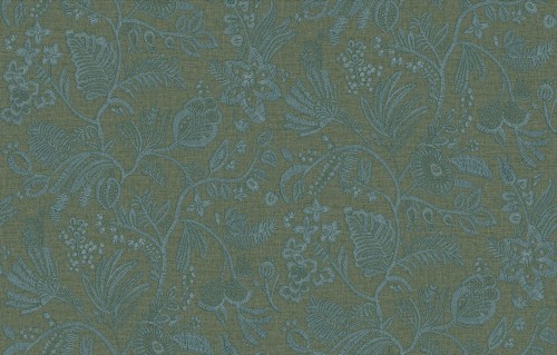 Tapeta haftowane kwiatowe pnącza Casamance 76961018 Pastel Broderies - 100 cm szer.