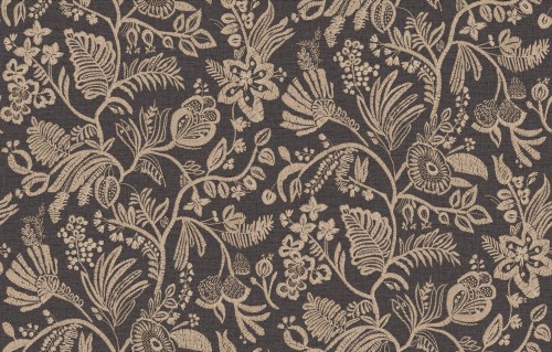 Tapeta haftowane kwiatowe pnącza Casamance 76961120 Pastel Broderies - 100 cm szer.