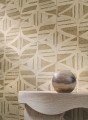 Tapeta haftowana geometria Casamance 76982344 Filandra Broderies - 100 cm szer.