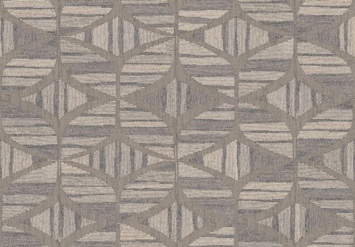 Tapeta haftowana geometria Casamance 76982854 Filandra Broderies - 100 cm szer.
