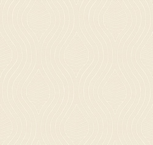 Tapeta falujący haft Casamance 76992956 Brodelia Broderies - 100 cm szer.