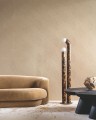 Tapeta falujący haft Casamance 76993364 Brodelia Broderies - 100 cm szer.