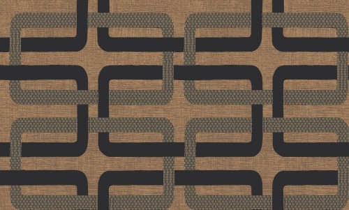 Tapeta geometryczna Casamance 76933160 Matjara Tressora - 106 cm szer.