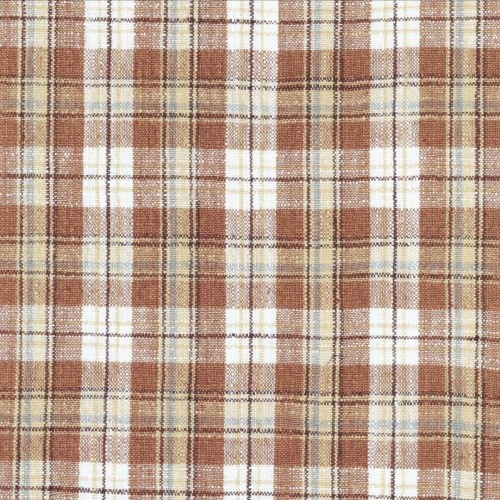 Tkanina w kratkę bawełniano-lniana Casamance 11110107 Silliage Vagabond