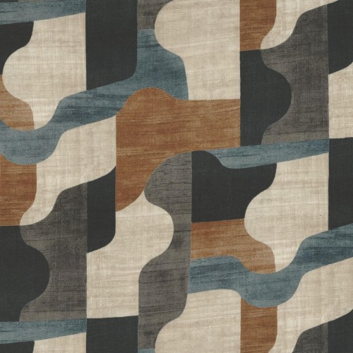 Tkanina zasłonowa artystyczna Casamance 10590102 Belle Epoque Cafe Society