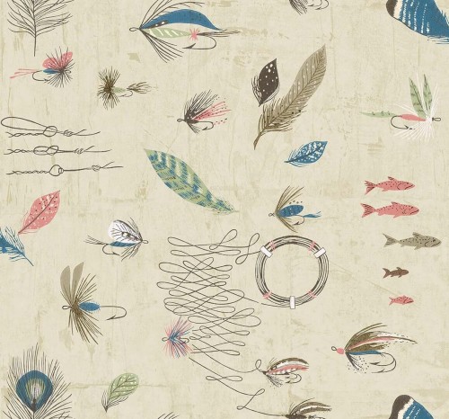 Tapeta w motywy wędkarskie Carl Robinson CL72001 The Gentleman