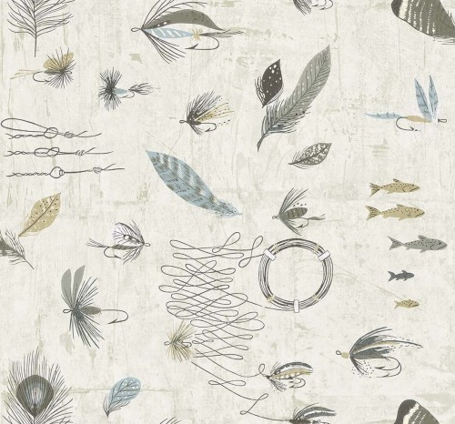 Tapeta w motywy wędkarskie Carl Robinson CL72008 The Gentleman