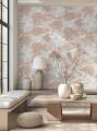 Tapeta czaple York Wallcoverings AF6590 Sprig & Heron – Coral