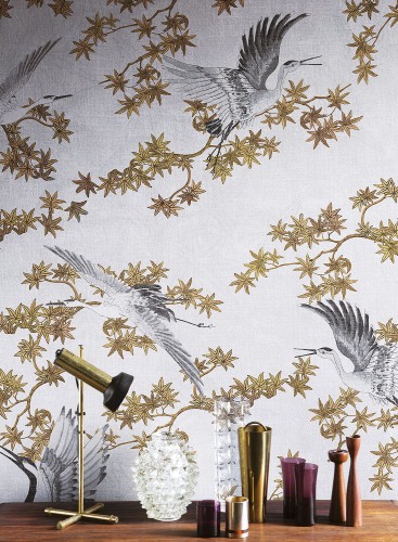 Fototapeta żurawie w locie London Art 17087-02 Sya Exclusive Wallpaper