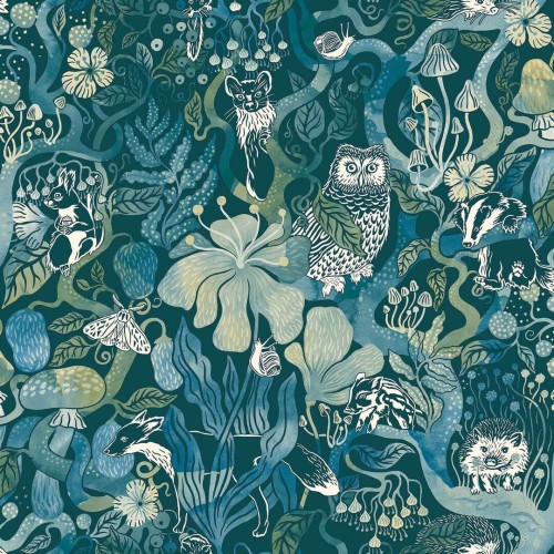 Tapeta bajkowy las ze zwierzętami Boras Tapeter 8149 Magic Woods Fairyland