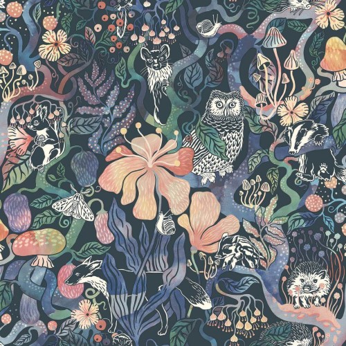 Tapeta bajkowy las ze zwierzętami Boras Tapeter 8150 Magic Woods Fairyland