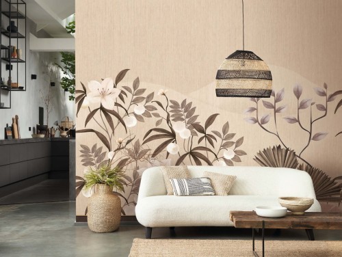 Mural egzotyczny ogród Casadeco RIOC 201842112 L Hevea Rio