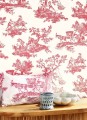 Tapeta wiejskie scenki rodzajowe Casadeco BTJD 201698585 Cadence Les Belles Toiles De Jouy 2