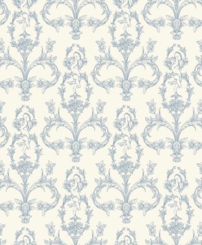Tapeta cherubiny i ornamenty Casadeco BTJD 201716226 Seraphin Les Belles Toiles De Jouy 2