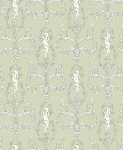 Tapeta cherubiny i ornamenty Casadeco BTJD 201717373 Seraphin Les Belles Toiles De Jouy 2