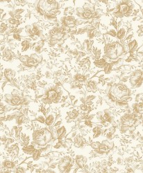 Tapeta róże angielskie Casadeco BTJD 201721331 Celestine Les Belles Toiles De Jouy 2